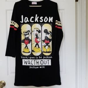 Unique Michael Jackson Mickey Mouse Tshirt